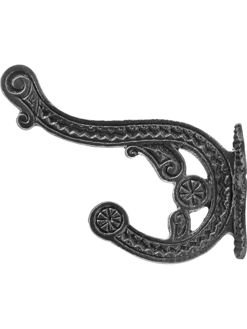 Alternate View of Galena Cast-Iron Double Hook.