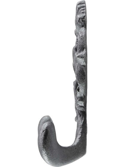 Alternate View of Ashville Cast-Iron Double Hook.