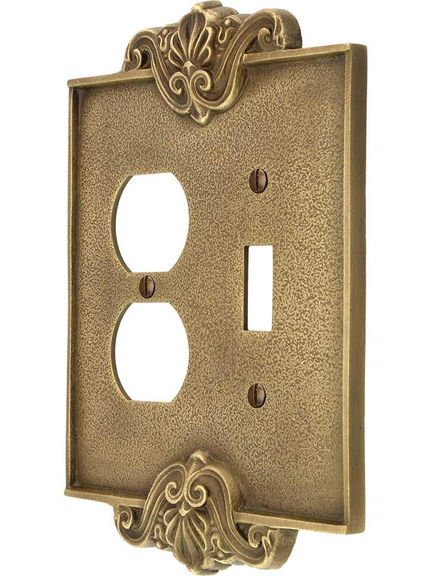 Quad Toggle Light Switch Metal Cover Plate