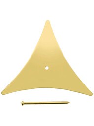 Plain Brass Dust Corner With Choice of Finish