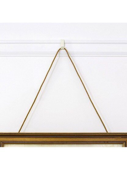 Alternate View 2 of Plain Painted Steel Picture Rail Hook