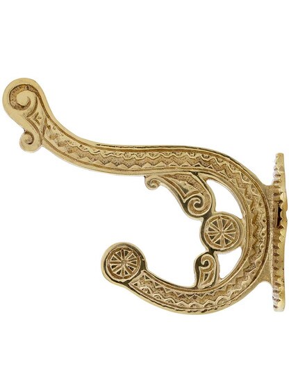 Alternate View of Galena Solid-Brass Double Hook.