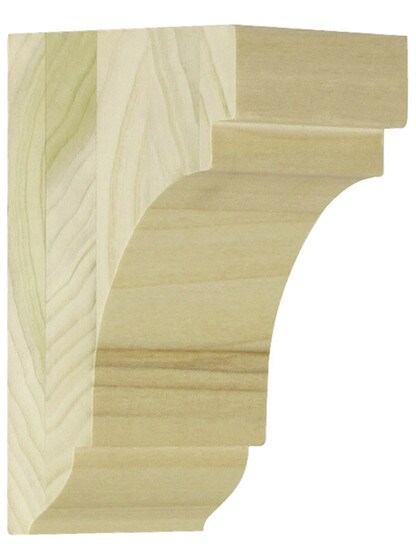 Medium Poplar Cove Corbel 5 1/2 inch x 3 1/4 inch x 3 inch.