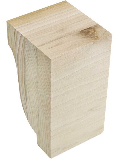 Alternate View 3 of Medium Poplar Colonial Corbel 5 1/2 inch x 3 1/4 inch x 3 inch.
