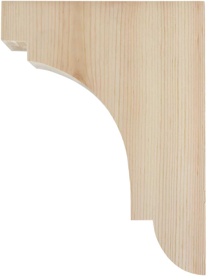 Alternate View of Medium Pine Cove Shelf Bracket 8 inch x 6 inch x 1 1/2 inch.