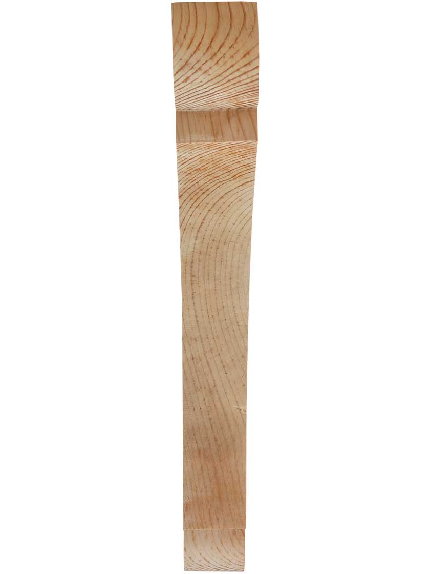 Alternate View 2 of Large Pine Shelf or Porch Bracket 12 inch x 10 1/2 inch x 1 1/2 inch.