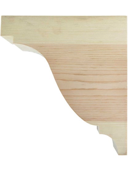 Alternate View of Large Pine Colonial Corbel 11 inch x 10 inch x 3 inch.