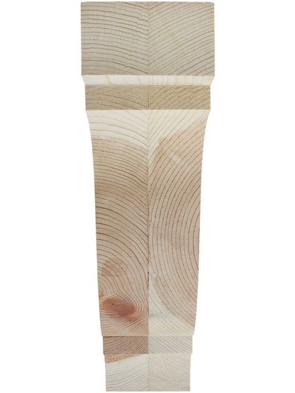 Alternate View 2 of Large Pine Colonial Corbel 11 inch x 10 inch x 3 inch.