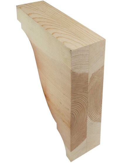 Alternate View 3 of Large Pine Colonial Corbel 11 inch x 10 inch x 3 inch.