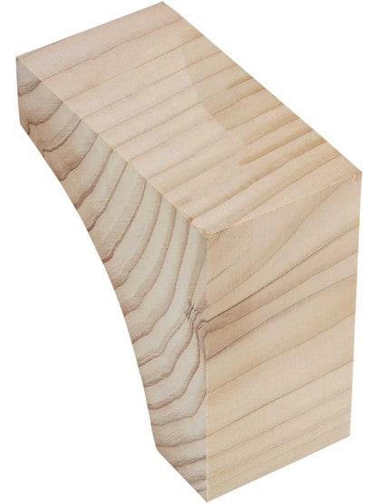 Alternate View 3 of Small Hemlock Cove Corbel 2 7/8 inch x 2 7/8 inch x 1 1/2 inch.