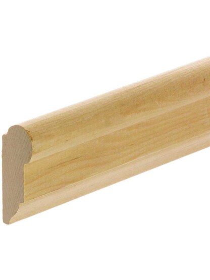 7.5-ft Small Colonial Revival Picture Rail In Stain Grade Hemlock.