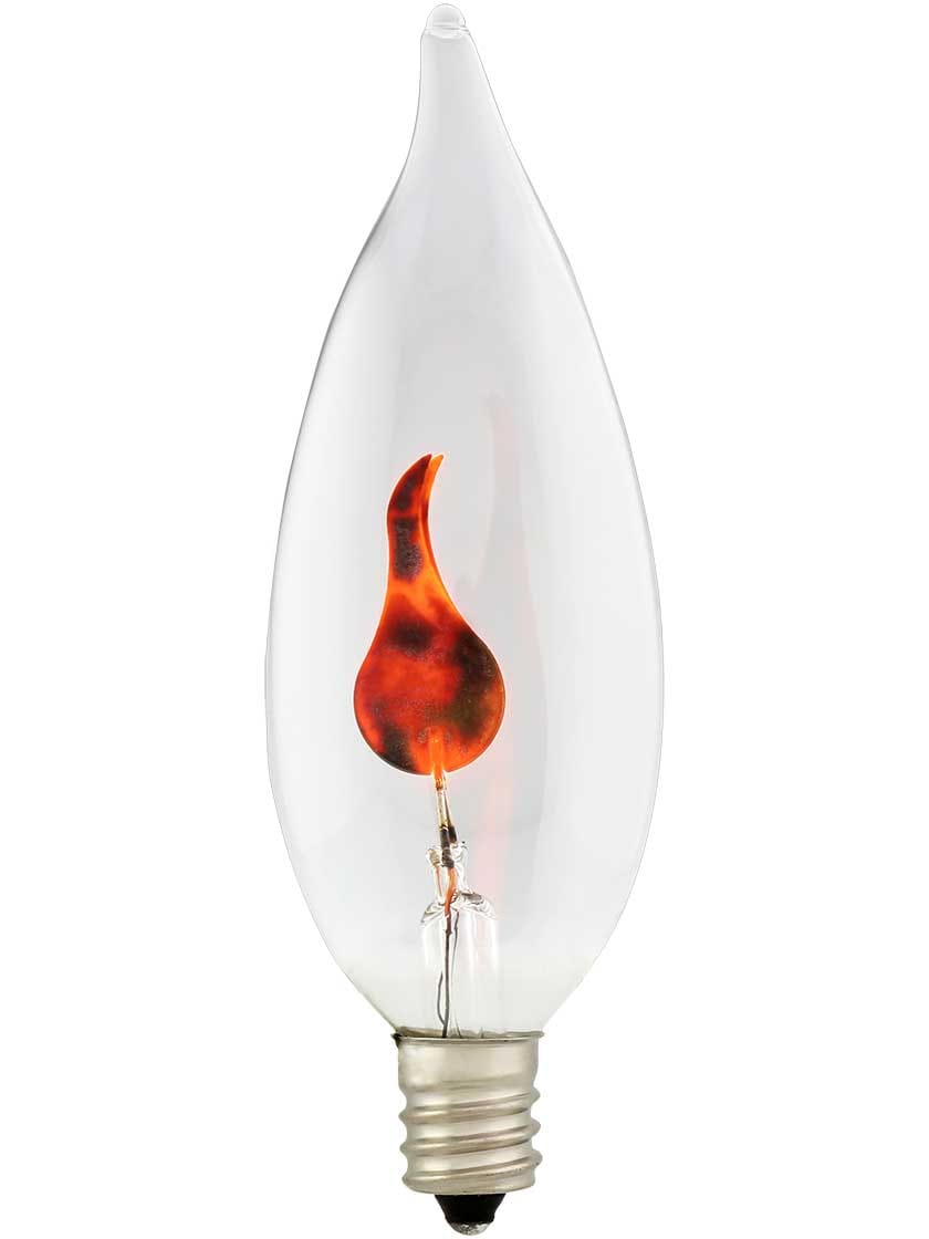 flickering flame light bulb candelabra