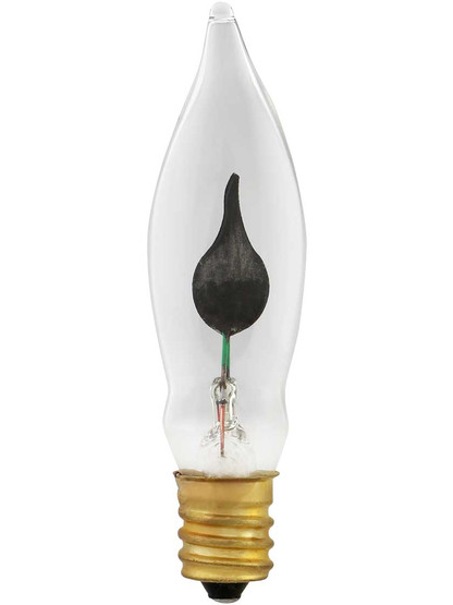 Small Candelabra Base Flickering Flame Light Bulb - 3 Watt