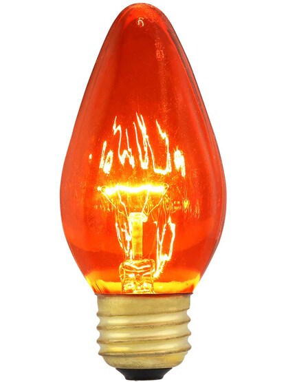 Dark Amber Flame Light Bulb - 40 Watt