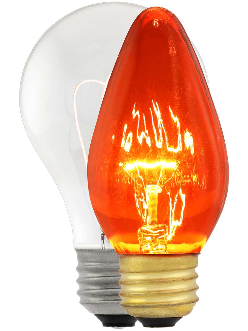 Alternate View 3 of Dark Amber Flame Light Bulb - 40 Watt