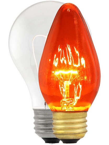 Alternate View 3 of Dark Amber Flame Light Bulb - 40 Watt
