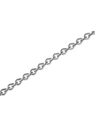 Plated-Steel Double Jack Picture Chain - #16