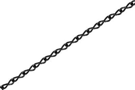 #18 (1/32in.) Thick Steel S/Jack Chain - Black Zinc Finish