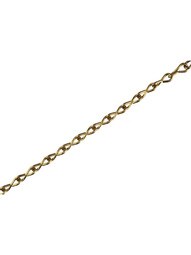 Solid Brass Single-Jack Picture Chain - #18