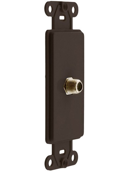 Leviton Cable Jack in Brown.