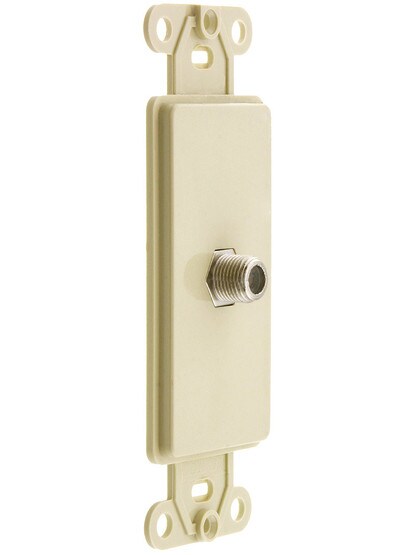 Leviton Cable Jack in Ivory.