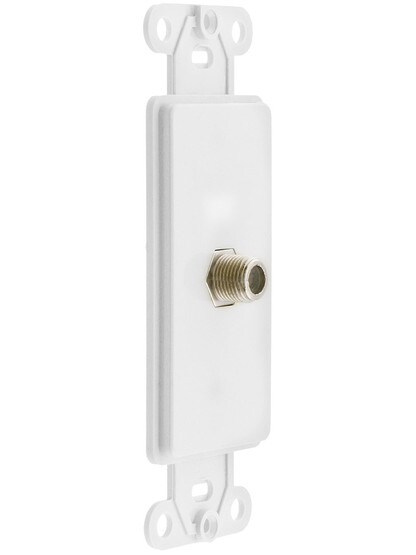 Leviton Cable Jack in White.