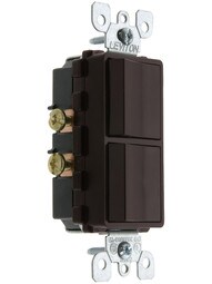 Leviton Single-Pole Combination Rocker Switch