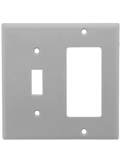 Leviton Toggle/Decora Cover Plate in Gray.