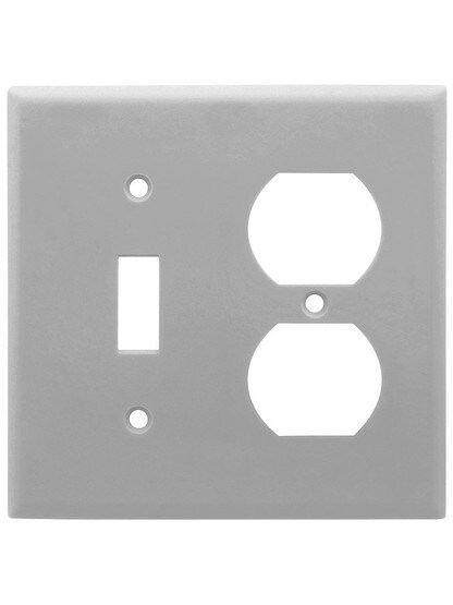 Leviton Toggle/Duplex Cover Plate in Gray.