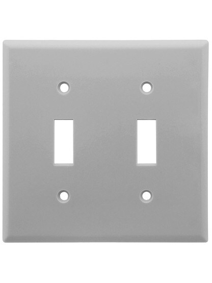 Leviton Double Toggle Cover Plate in Gray