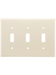 Leviton Triple Toggle Switch Plate.