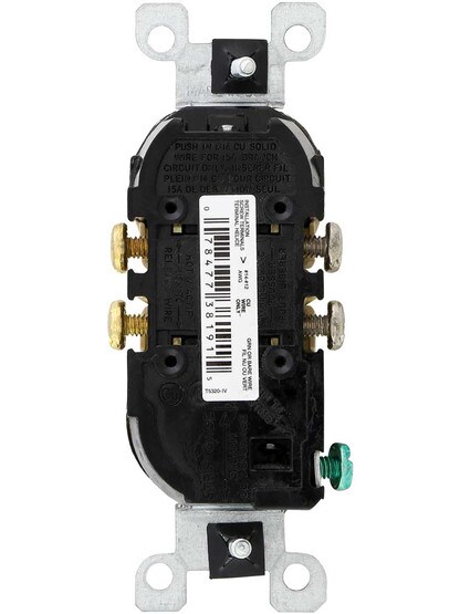 Alternate View of Leviton Tamper Resistant Duplex Receptacle