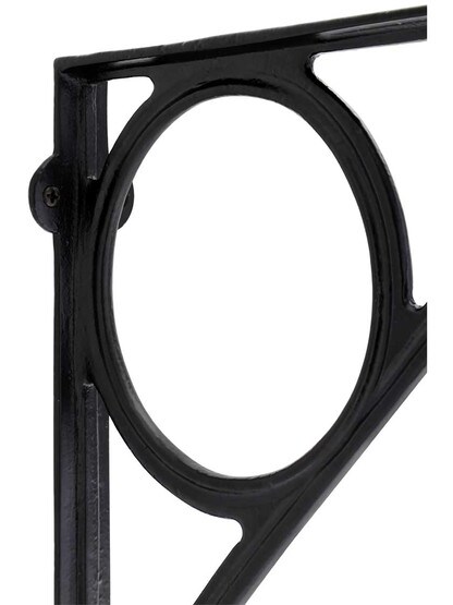 Alternate View 2 of Center Circle Shelf Bracket In Matte Black - 10 inch x 9 1/8 inch.
