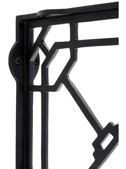Alternate View 2 of Mission Style Shelf Bracket In Matte Black - 10 inch x 9 inch.