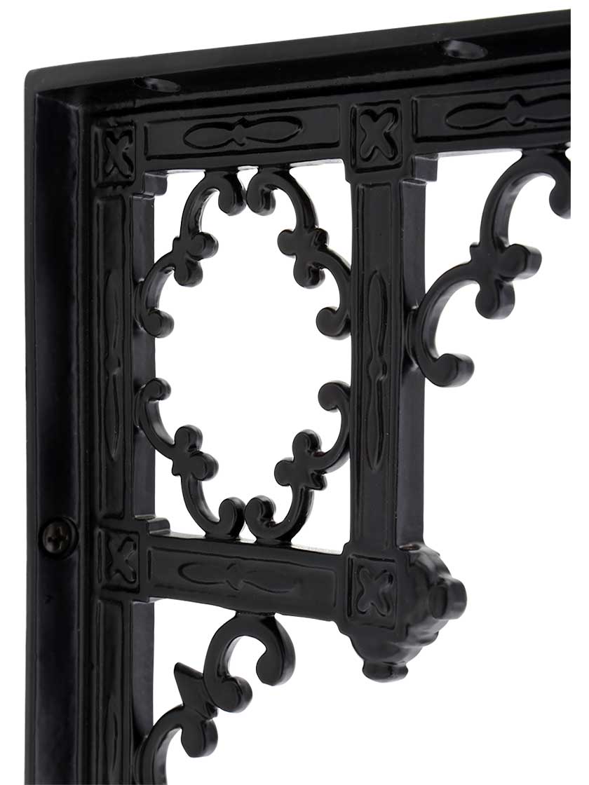 Alternate View 2 of Victorian Gothic Cast Iron Shelf Bracket - 9 1/4 x 6 3/4 inch