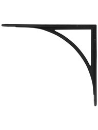 Arched Cast-Iron Shelf Bracket - 13 3/4 x 11 7/8-Inch