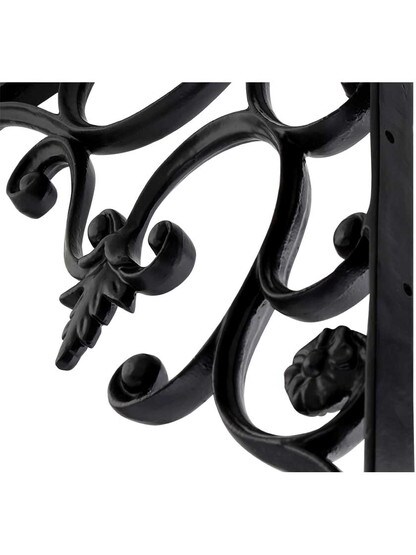 Alternate View 2 of Large Cast-Iron Shelf Bracket with Vine Pattern - 16 inch x 18 1/2 inch .