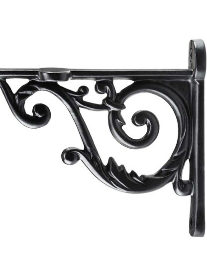 Alternate View 2 of Small Cast Iron Scroll Shelf Bracket - 3 3/4 inch x 5 inch.