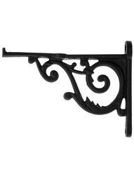 Small Cast Iron Scroll Shelf Bracket - 3 3/4" x 5"