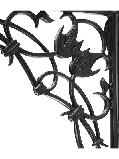 Alternate View 2 of Bleeding Heart Cast Iron Shelf Bracket - 8 1/2 inch x 8 5/8 inch.