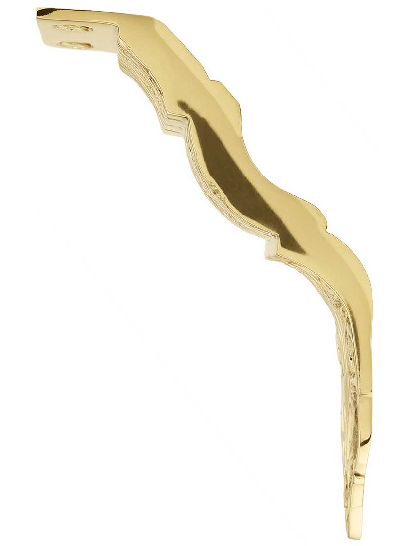 Ornate Victorian Cast Brass Handrail Bracket House of Antique Hardware