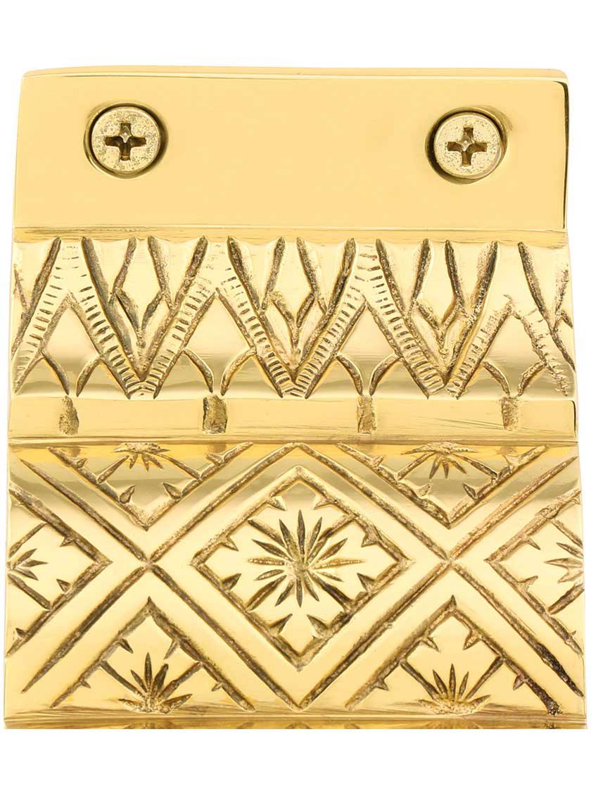 Ornate Victorian Cast Brass Handrail Bracket House of Antique Hardware