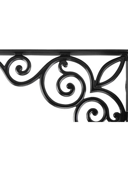 Alternate View 2 of Decorative Vines Cast Iron Shelf Bracket - 10 1/8 inch x 11 3/4 inch.