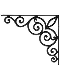 Decorative Vines Cast Iron Shelf Bracket - 10 1/8" x 11 3/4"