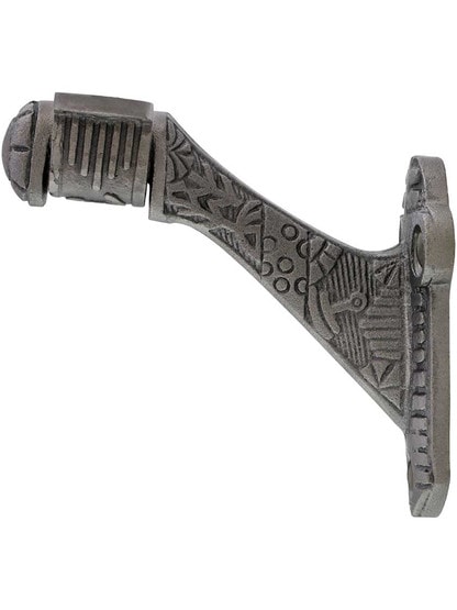 Alternate View of Cast Iron Handrail Bracket With Windsor Pattern.