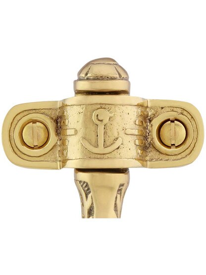 Alternate View 2 of Cast Brass Handrail Bracket With Windsor Pattern.
