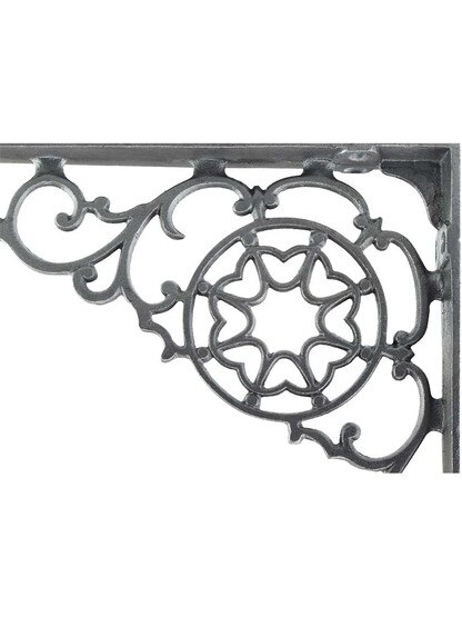 Lacquered Cast Iron Shelf Bracket 5 7/8" x 7 7/8"
