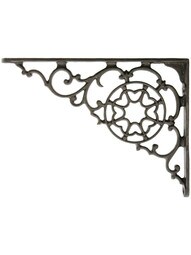 Lacquered Cast Iron Shelf Bracket 5 7/8" x 7 7/8"