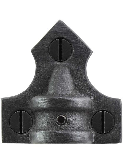 Alternate View 2 of Cast Iron Swing-Arm Plant Hanger in Natural Black.