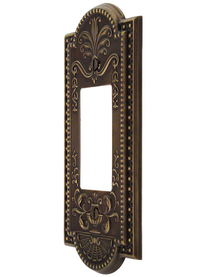Como Single GFI Cover Plate in Antique-By-Hand